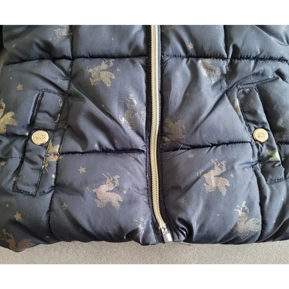 LIMITED TOO Girls Toddler Navy Puffer/Quilted Coat/Jacket --Toddler Sz 2T